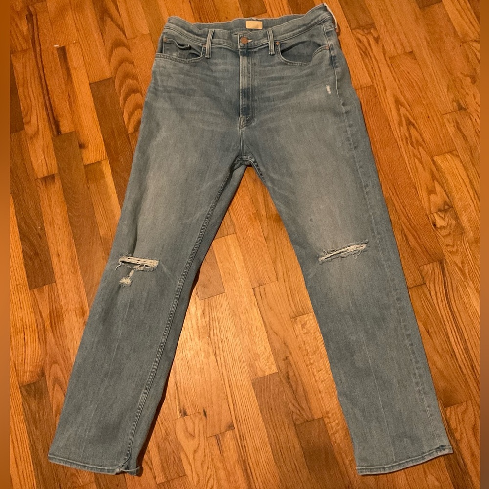 MOTHER Denim high waisted rider skimp Jeans